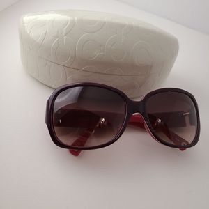 Magenta Coach Sunglasses